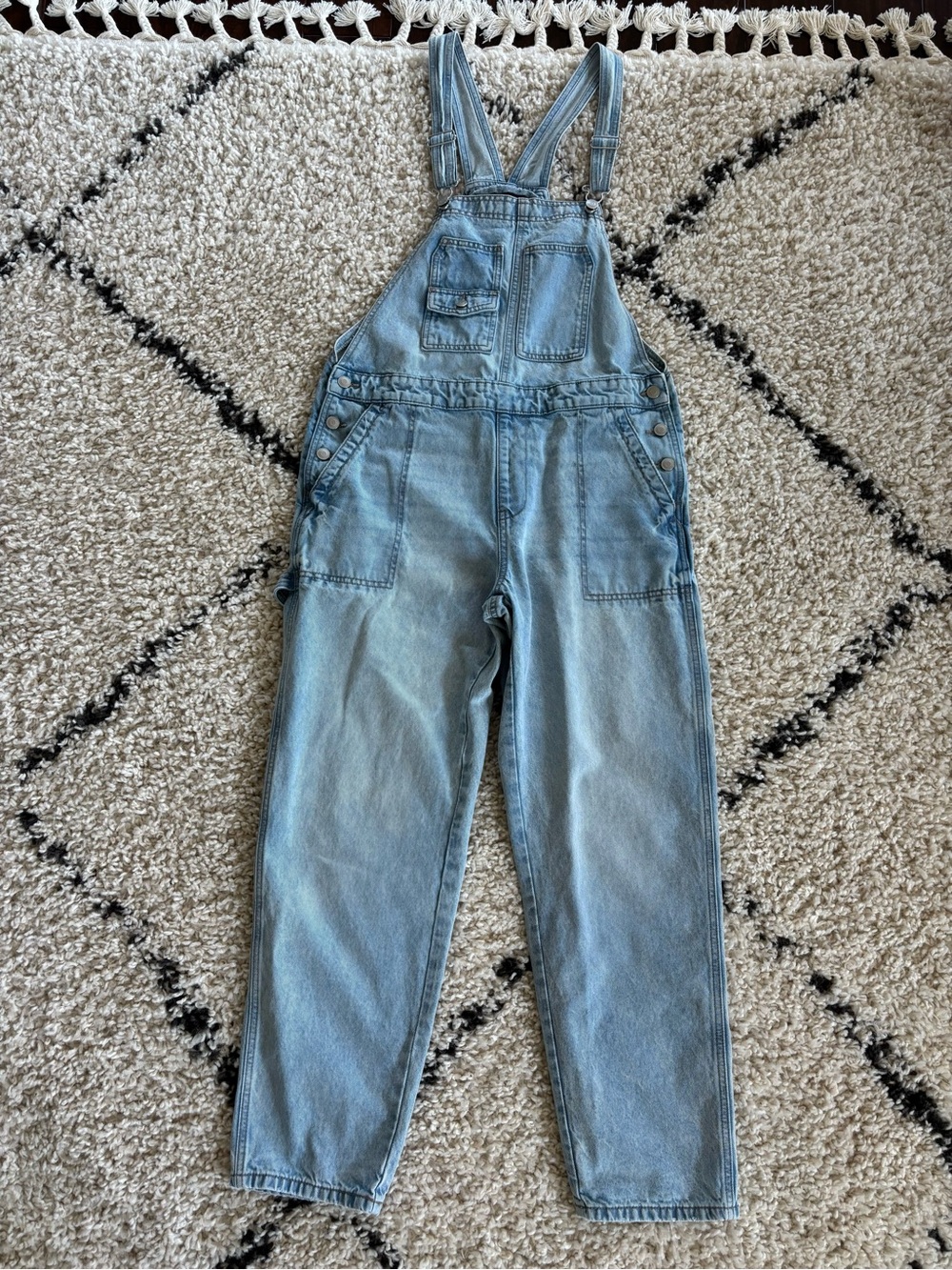 Celebrity Pink Light Blue Denim Women's Overalls